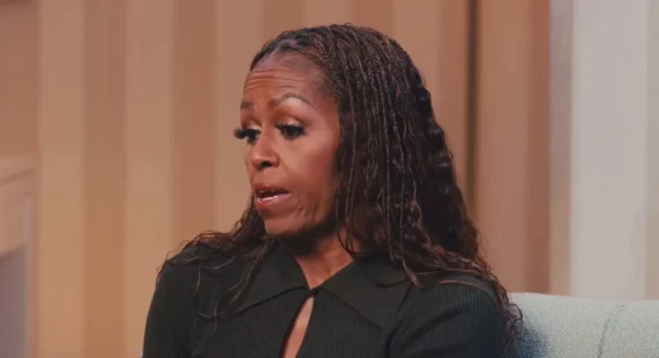 Michelle Obama speaking on fashion brands