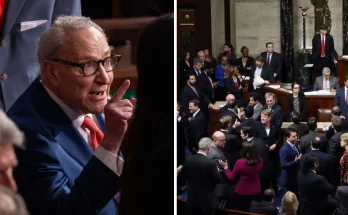 Senate chamber during SAVE America Act vote