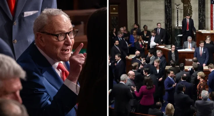 Senate chamber during SAVE America Act vote