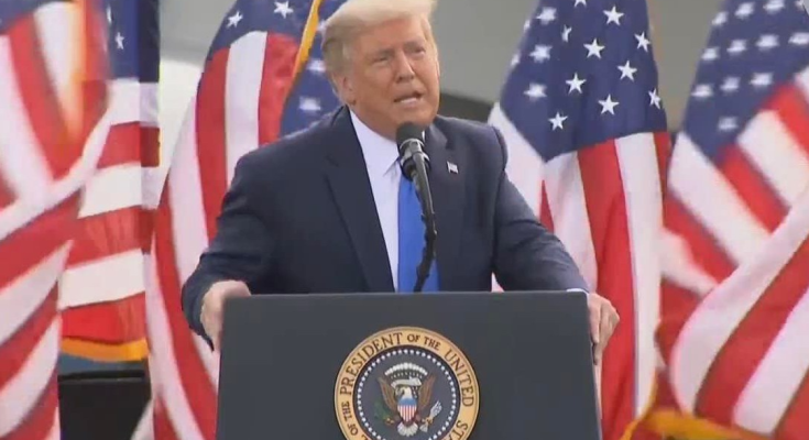 Trump rally Jesus chants North Carolina crowd