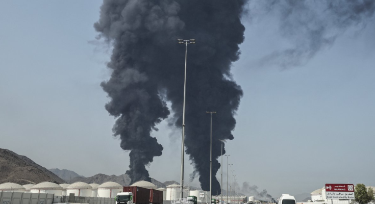 Iranian drone attack on Gulf refinery site