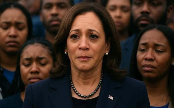 Kamala Harris speaking at 2025 women’s summit