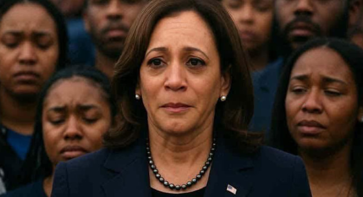 Kamala Harris speaking at 2025 women’s summit