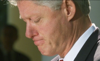 Bill Clinton addressing media on test rumor