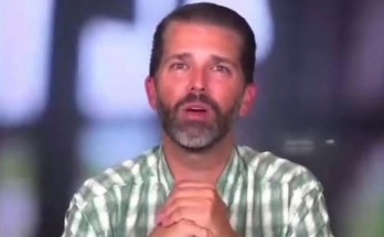 Donald Trump Jr speaking at event