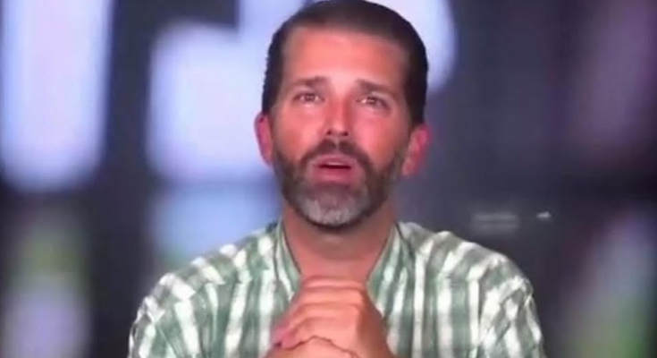 Donald Trump Jr speaking at event