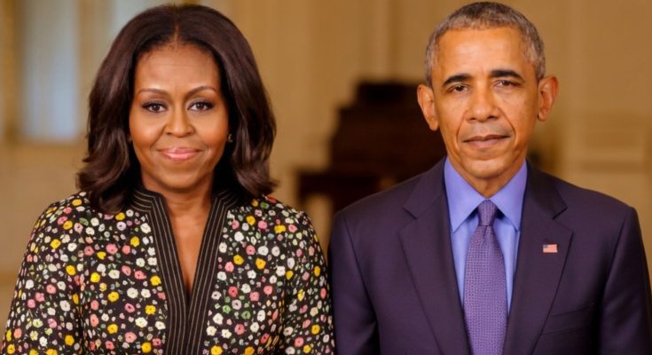 Marian Robinson with Obama family