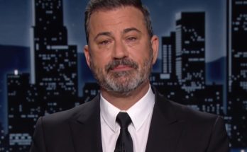 Jimmy Kimmel on late-night show set