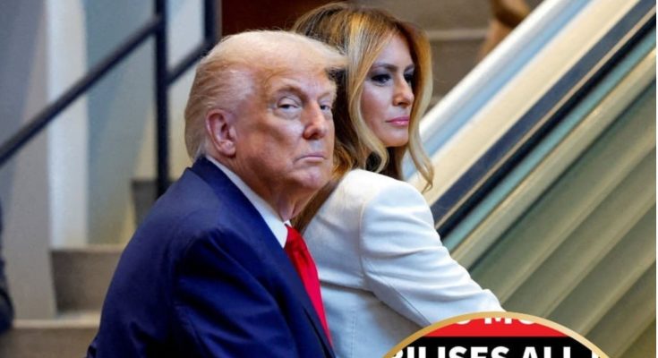 Donald Trump speaking during interview