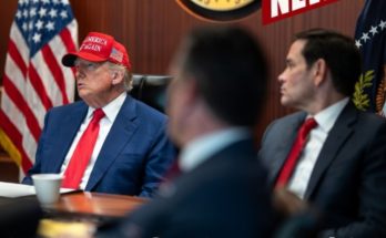 Marco Rubio speaking to reporters