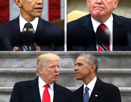 Obama and Trump side by side