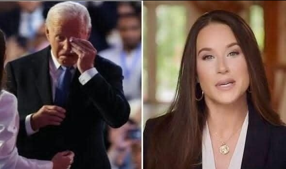 Biden facepalms next to Tulsi Gabbard