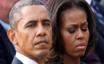 Obama and Michelle sad news reaction collage