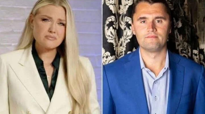 Marjorie Taylor Greene and Charlie Kirk side by side