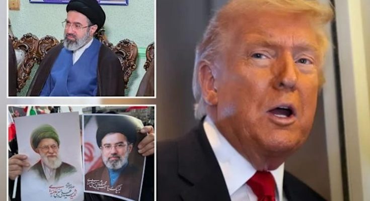 Donald Trump and Iranian leaders collage
